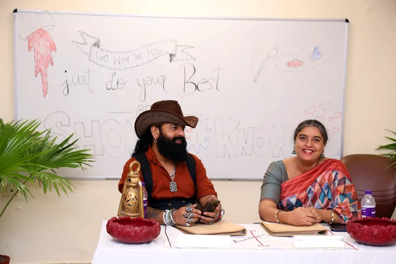 Judging panel at Blue Bells Model School